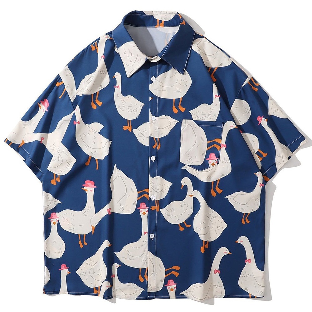 Aelfric Eden Hawaii Goose Print Oversized Shirt